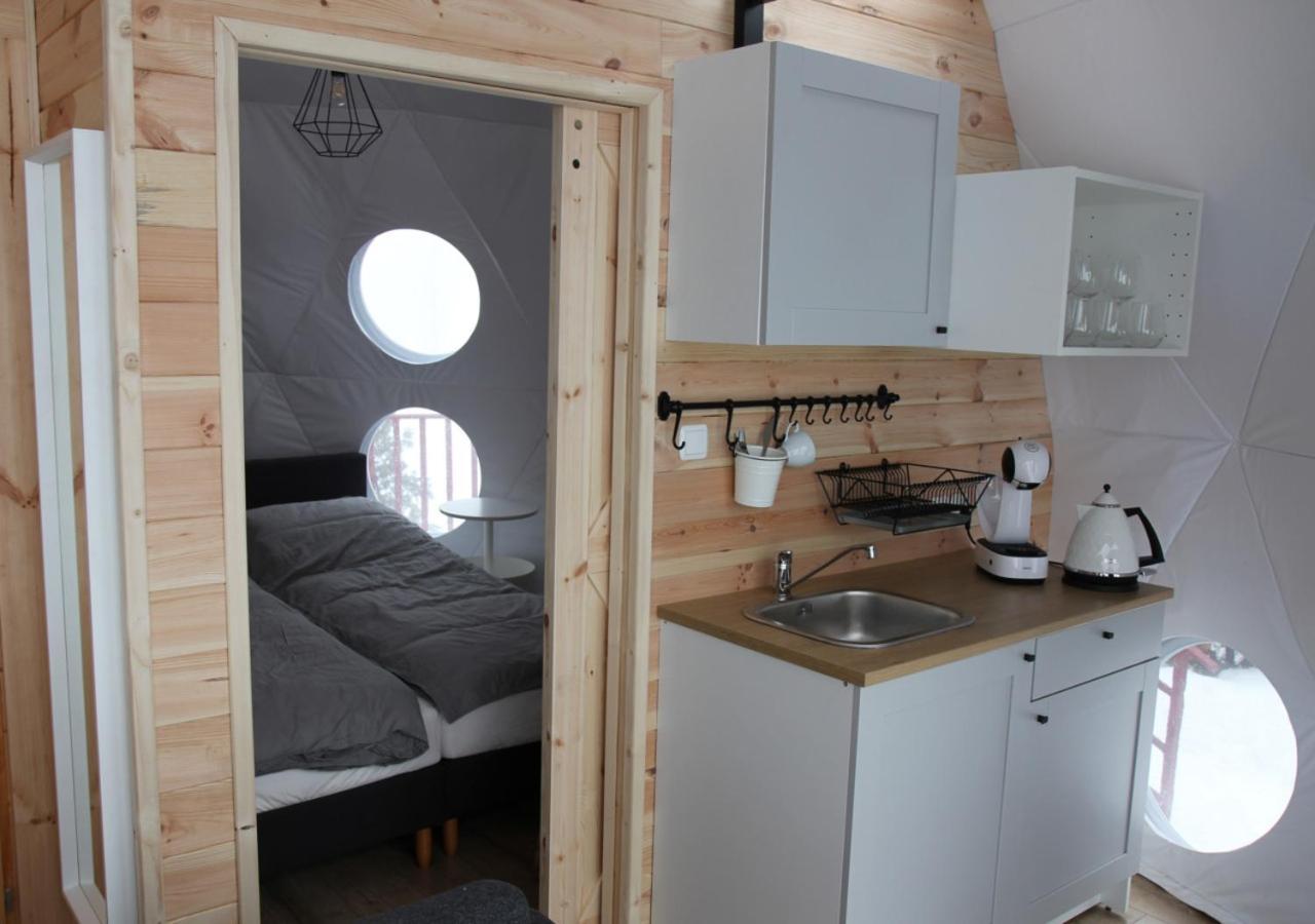 Bed and Breakfast Glamping Gliczarow Klapnioki Leśnica Exterior foto