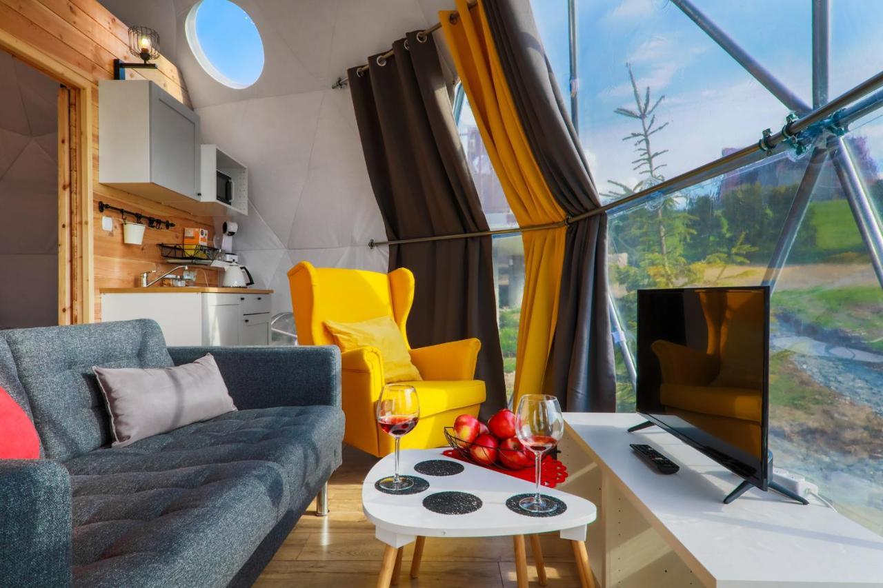 Bed and Breakfast Glamping Gliczarow Klapnioki Leśnica Exterior foto