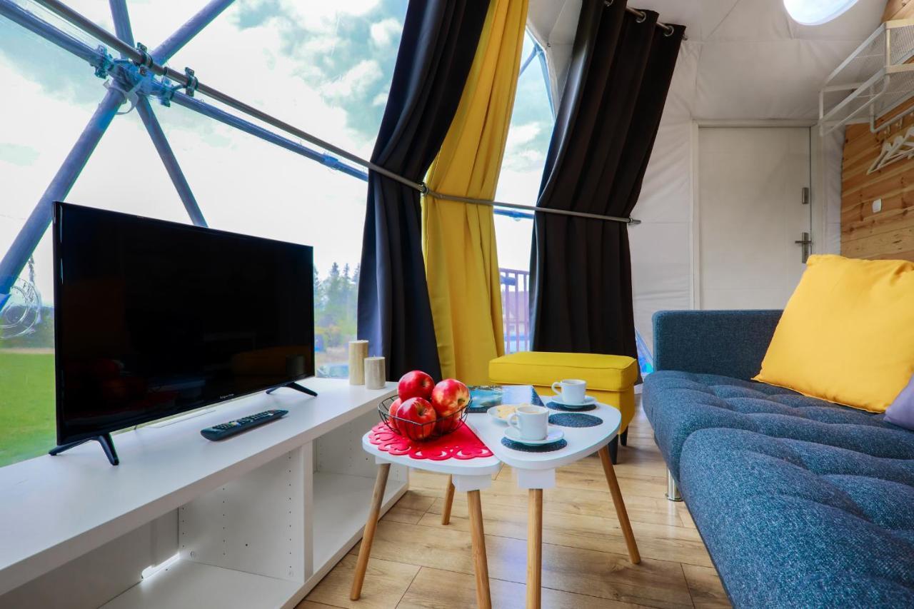 Bed and Breakfast Glamping Gliczarow Klapnioki Leśnica Exterior foto