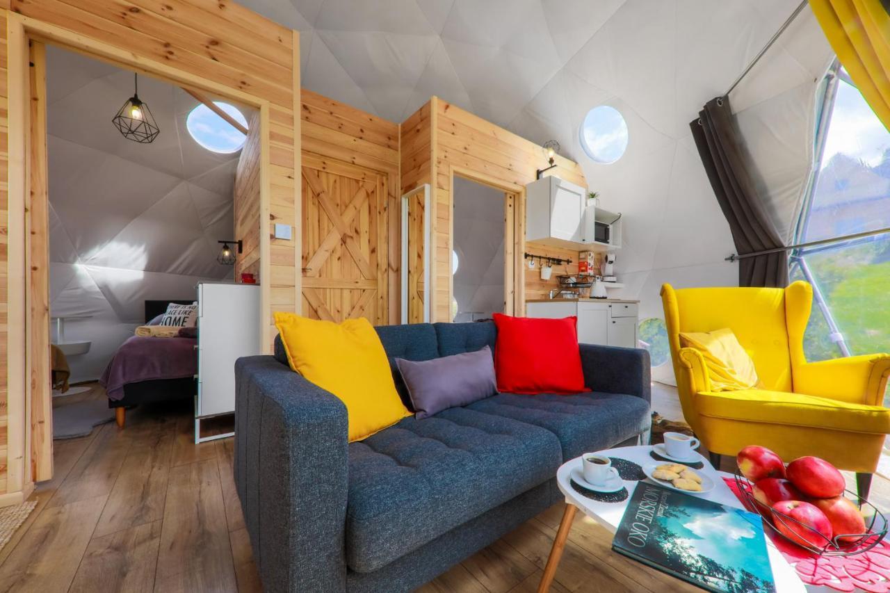 Bed and Breakfast Glamping Gliczarow Klapnioki Leśnica Exterior foto