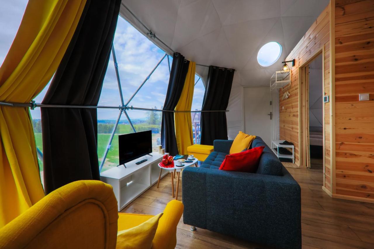 Bed and Breakfast Glamping Gliczarow Klapnioki Leśnica Exterior foto