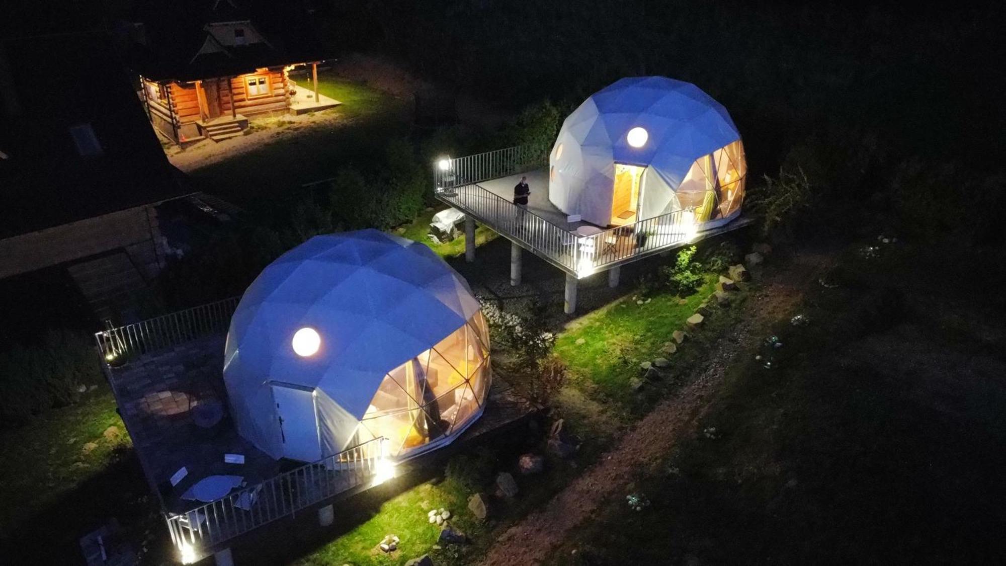 Bed and Breakfast Glamping Gliczarow Klapnioki Leśnica Exterior foto