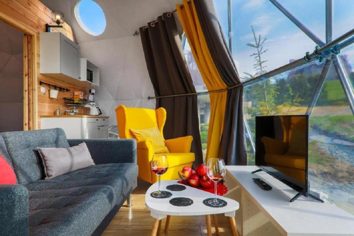 Bed and Breakfast Glamping Gliczarow Klapnioki Leśnica Exterior foto
